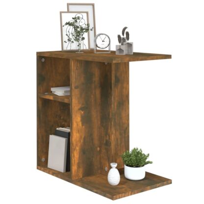 Beistelltisch Räuchereiche 50x30x50 cm Holzwerkstoff - Image 4