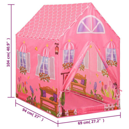 Spielzelt für Kinder Rosa 69x94x104 cm - Image 8