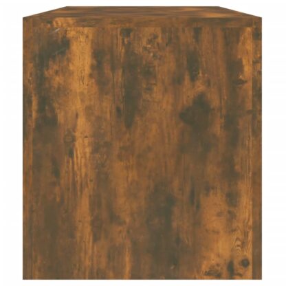 TV-Schrank mit LED-Leuchten Räuchereiche 140x36,5x40 cm - Image 9