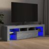 TV-Schrank mit LED-Leuchten Grau Sonoma 140x36,5x40 cm