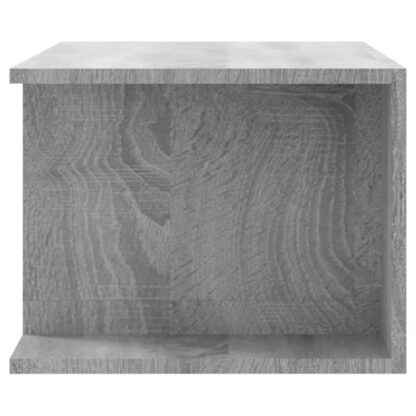 TV-Schrank mit LED-Leuchten Grau Sonoma 90x39x30 cm - Image 9