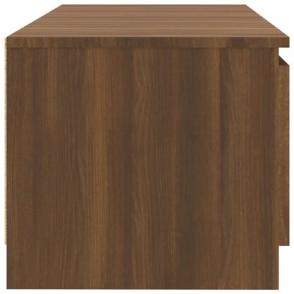 TV-Schrank mit LED-Leuchten Braun Eichen-Optik 140x40x35,5 cm - Image 11