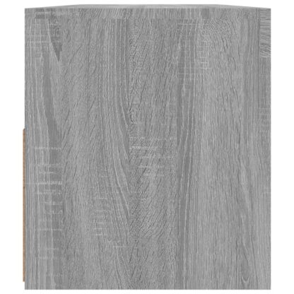 TV-Schrank mit LED-Leuchten Grau Sonoma 90x35x40 cm - Image 9