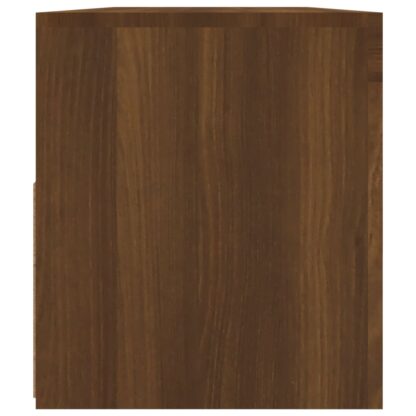 TV-Schrank mit LED-Leuchten Braun Eichen-Optik 90x35x40 cm - Image 9