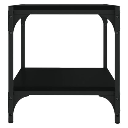 TV-Schrank Schwarz 40x33x41 cm Holzwerkstoff und Stahl - Image 5