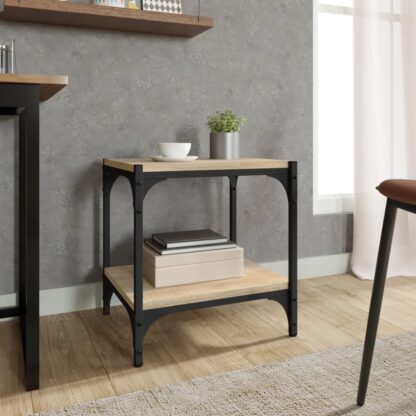 TV-Schrank Sonoma-Eiche 40x33x41 cm Holzwerkstoff und Stahl - Image 3