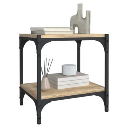 TV-Schrank Sonoma-Eiche 40x33x41 cm Holzwerkstoff und Stahl - Image 4