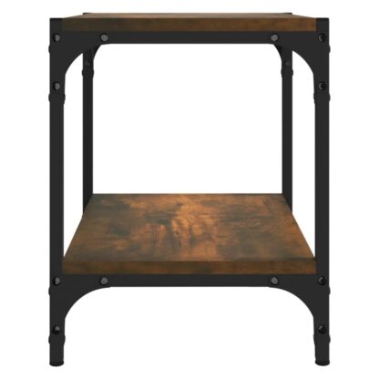 TV-Schrank Räuchereiche 40x33x41 cm Holzwerkstoff und Stahl - Image 6