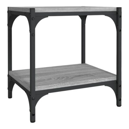 TV-Schrank Grau Sonoma 40x33x41 cm Holzwerkstoff und Stahl - Image 2