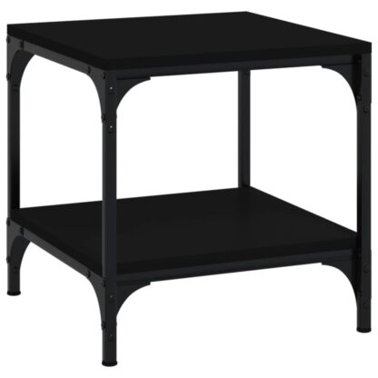 Beistelltische 2 Stk. Schwarz 40x40x40 cm Holzwerkstoff - Image 5