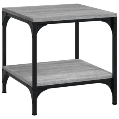 Beistelltische 2 Stk. Grau Sonoma 40x40x40 cm Holzwerkstoff - Image 5
