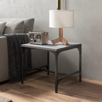 Beistelltische 2 Stk. Grau Sonoma 40x40x35 cm Holzwerkstoff - Image 4