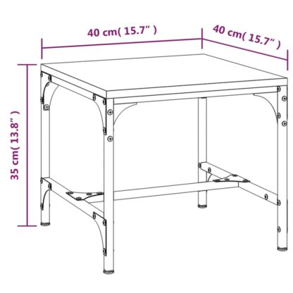 Beistelltische 2 Stk. Grau Sonoma 40x40x35 cm Holzwerkstoff - Image 10