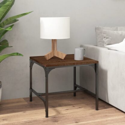 Beistelltische 2 Stk. Braun Eiche 40x40x35 cm Holzwerkstoff - Image 3