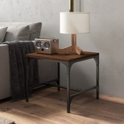 Beistelltische 2 Stk. Braun Eiche 40x40x35 cm Holzwerkstoff - Image 4