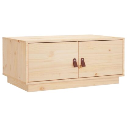 Couchtisch 80x50x35 cm Massivholz Kiefer - Image 2