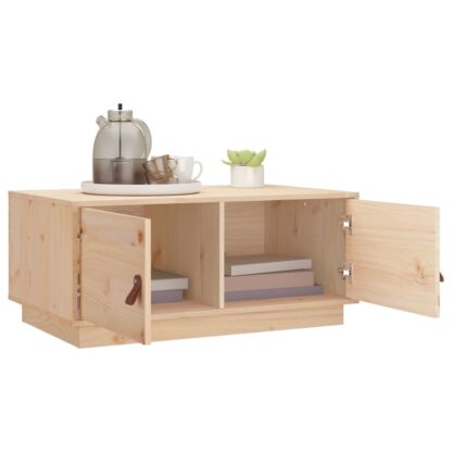 Couchtisch 80x50x35 cm Massivholz Kiefer - Image 4