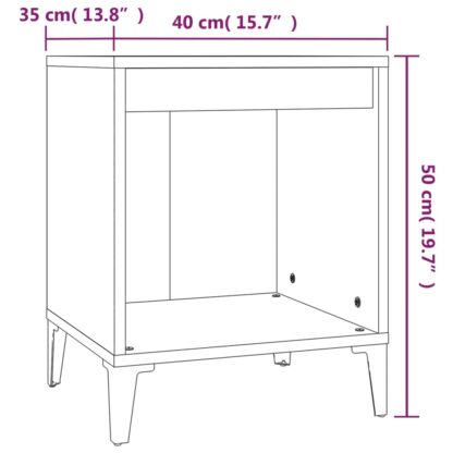 Nachttisch Grau Sonoma 40x35x50 cm - Image 8