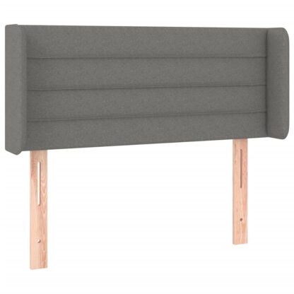 LED Kopfteil Dunkelgrau 103x16x78/88 cm Stoff - Image 3