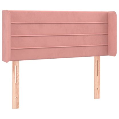 LED Kopfteil Rosa 103x16x78/88 cm Samt - Image 3