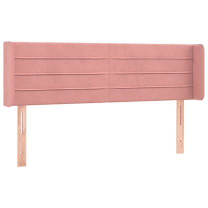 LED Kopfteil Rosa 147x16x78/88 cm Samt - Image 3