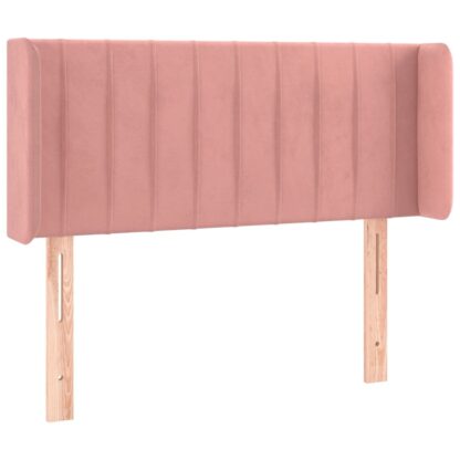 LED Kopfteil Rosa 103x16x78/88 cm Samt - Image 3