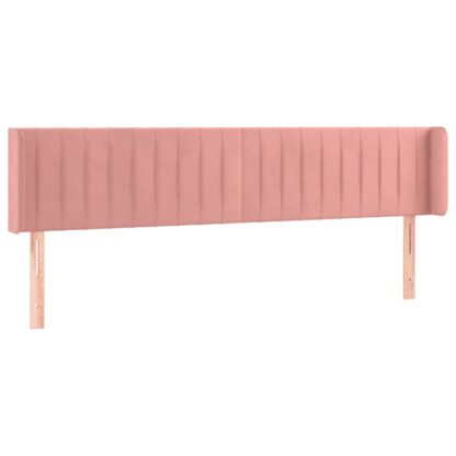 LED Kopfteil Rosa 183x16x78/88 cm Samt - Image 3