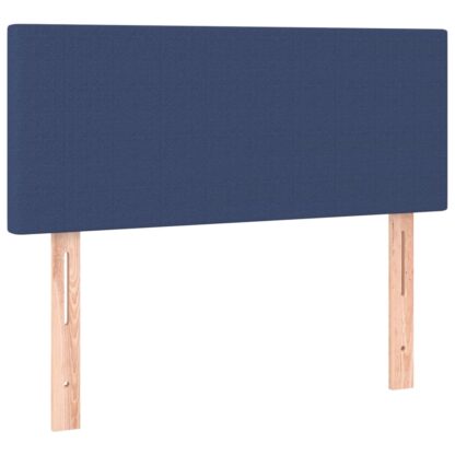 Boxspringbett mit Matratze & LED Blau 90x200 cm Stoff - Image 7