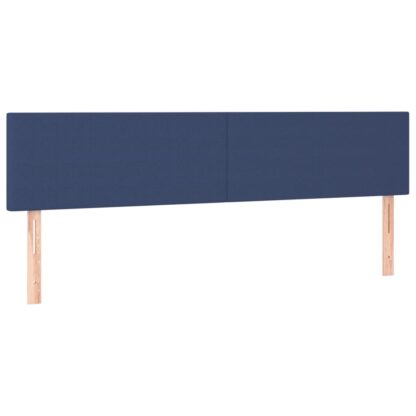 Boxspringbett mit Matratze & LED Blau 200x200 cm Stoff - Image 7