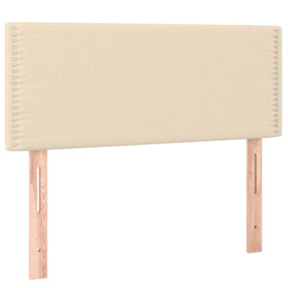 Boxspringbett mit Matratze & LED Creme 120x200 cm Stoff - Image 7