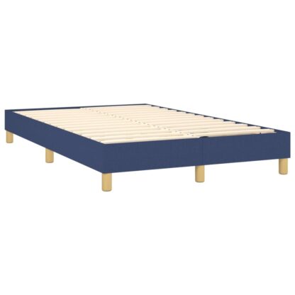 Boxspringbett mit Matratze & LED Blau 120x200 cm Stoff - Image 5