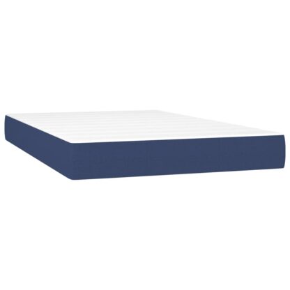 Boxspringbett mit Matratze & LED Blau 120x200 cm Stoff - Image 6