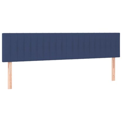 Boxspringbett mit Matratze & LED Blau 200x200 cm Stoff - Image 7