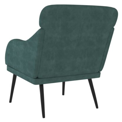 Sessel Dunkelgrün 63x76x80 cm Samt - Image 5