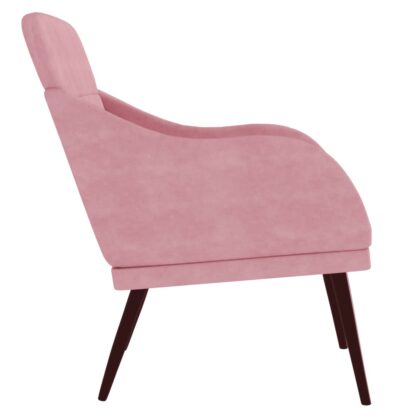Sessel Rosa 63x76x80 cm Samt - Image 4
