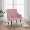 Sessel Rosa 63x76x80 cm Samt