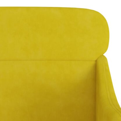 Sessel Gelb 63x76x80 cm Samt - Image 6