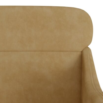Sessel Braun 63x76x80 cm Samt - Image 6