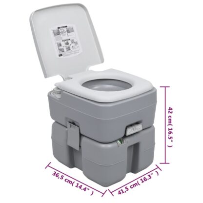 Tragbare Camping-Toilette mit Wasserbehälter - Image 7