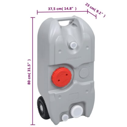 Tragbare Campingtoilette mit Waschbecken und Wasserbehälter - Image 11
