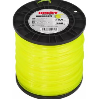 HECHT 10036024 2.4 mm x 360 m, Runder Ersatzfaden Rasentrimmer