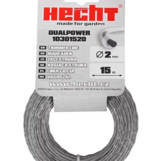 HECHT 10301520 2 mm x 15 m, Runder Ersatzfaden DUAL POWER Rasentrimmer