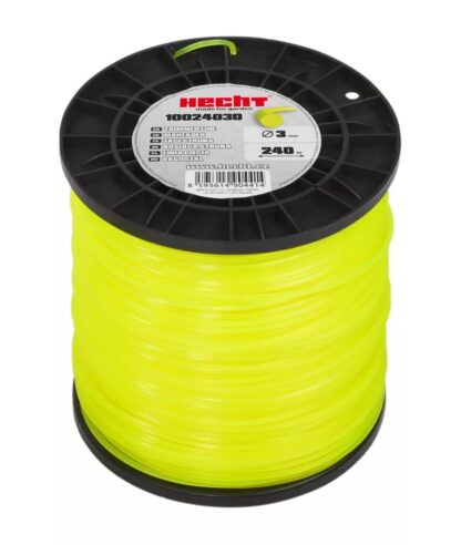 HECHT 10024030 3.0 mm x 240 m, Runder Ersatzfaden Rasentrimmer