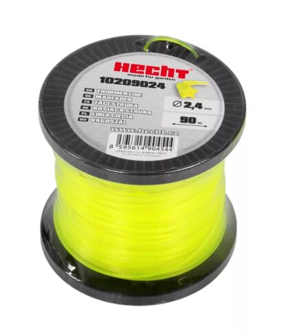HECHT 10209024 2.4 mm x 90 m, Sternförmiger Ersatzfaden Rasentrimmer