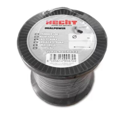 HECHT 10336024 2.4 mm x 360 m, Runder Ersatzfaden DUAL POWER Rasentrimmer