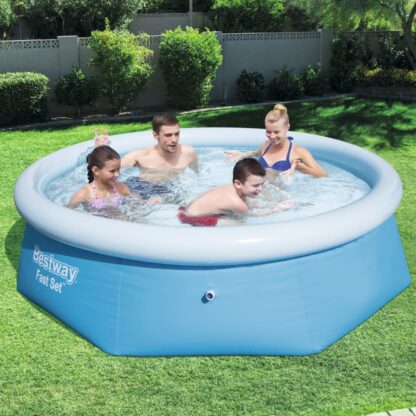 Bestway Fast Set Aufblasbarer Swimmingpool Rund 244x66 cm 57265 - Image 3