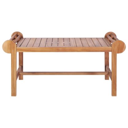 Couchtisch 100x50x45 cm Massivholz Teak - Image 2
