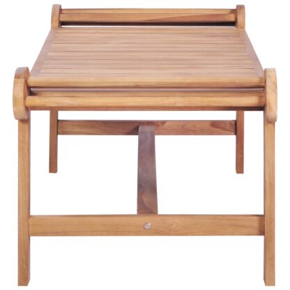 Couchtisch 100x50x45 cm Massivholz Teak - Image 3