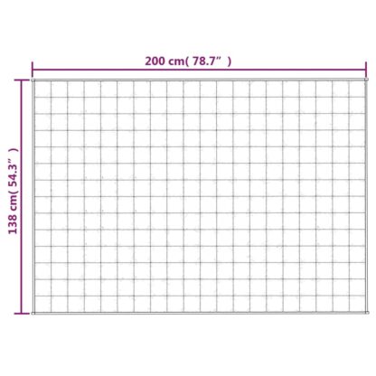 Gewichtsdecke Grau 138x200 cm 6 kg Stoff - Image 6
