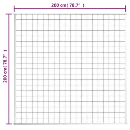 Gewichtsdecke Grau 200x200 cm 9 kg Stoff - Image 6